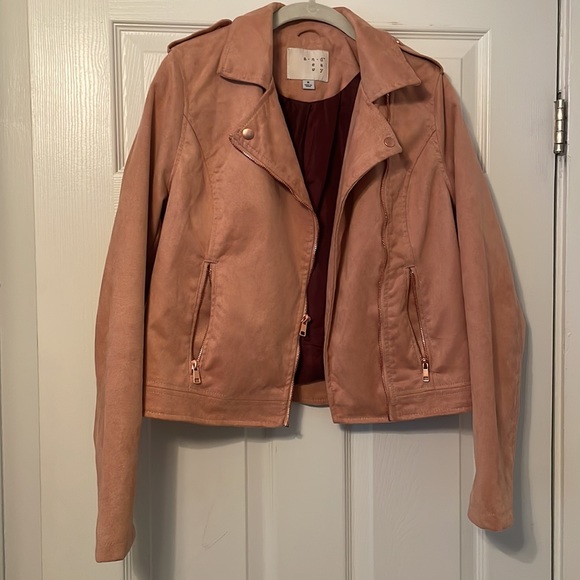 Blush Suede Jacket - Picture 2 of 4